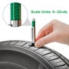 Yarlung 50 Pack Tire Tread Depth Gauge, Color Coded 32nds