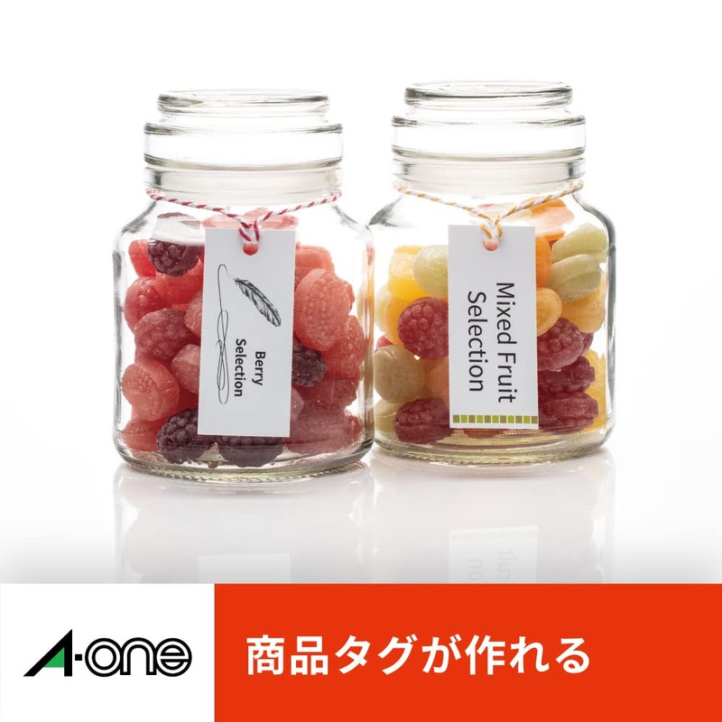 エーワン マルチカード 30面 単語カードサイズ 穴あき 5枚 51163