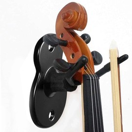 Fockety Wall Mount for Violin, Viola, Violin with Bow Holder, Hook for Violin and Viola, Stand for Violin and Viola for Home, Studio (1 Piece)