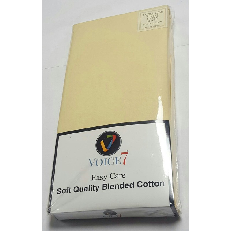 voice 7 Non Iron Poly Cotton Pillow Cases Pair only