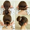 Happyupcity 4 Pcs Women Magic Hair Bun Maker with Peal