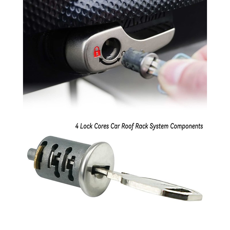 4 Pack Lock Cylinders Fit for Yakima Car Roof Rack