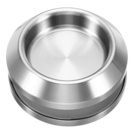 PATIKIL Round Sliding Glass Door Handle, 304 Stainless Steel Back-to-Back Bathroom Door Handles Pull Knob 2.3" OD with Screw for Shower Balcony Office Sliding Doors, Silver