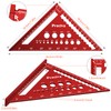 Speed Square, Preciva 7inch/180mm Set Square, Triangle Ruler with 14