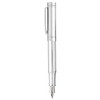 Cerruti NST2092 Zoom Classic Silver Fountain Pen 1881 Brass Silver