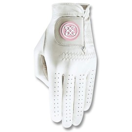 G/FORE Women's Golf Gloves Small White/Pink Logo Left Hand