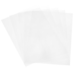 sourcing map 5 Pcs Colored Plastic Sheets, A4 Transparent Amber Film Color Correction Gel Light Filter Waterproof 11.7 x 8.3" Sheet for DIY Crafts,LED Lighting,Photo (Transparent)