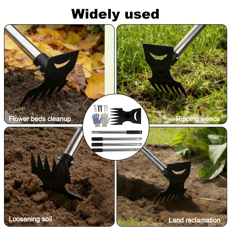 Weed Puller Tool with 58" Long Handle, Heavy Duty 2