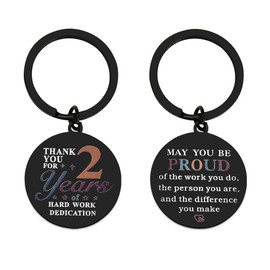 Work Anniversary Keychain Appreciation Gifts for Men Women Coworkers Employees Staff Office Thank You Gifts May You be Proud of the Work You Do Keychains