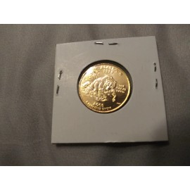 STATE QUARTER ALASKA P--GOLD PLATED--FREE SHIP 2008 BU