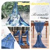 Waligoy Royal Blue Cheesecloth Table Runner 1 Pack 35" Boho