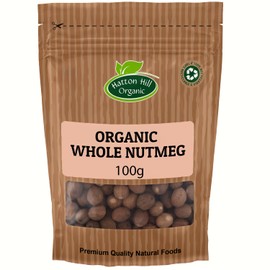 Organic Whole Nutmeg 100g by Hatton Hill Organic