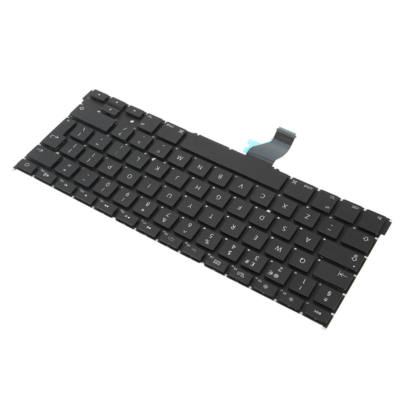 Black Laptop Replacement Keyboard Layout Fit for MacBook Pro A1502