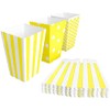 Pack of 18 Popcorn Trays, Popcorn Bags, Striped Popcorn Buckets,