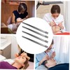 SAFIGLE 4 pcs Eyelash Extension Tweezers Stainless Steel Lash Applicator