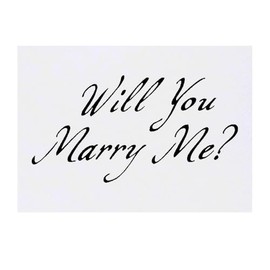 'Will You Marry Me?' Temporary Tattoo - Water Resistant, Skin-Safe, Non-Toxic Transfer (TO00083885)