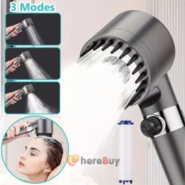 Unbranded High Turbo Pressure Shower Head Bathroom Powerful Energy Water Saving NEW - Style C - 3 Spray Modes(With a filter)
