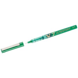 Pilot V7 Hi-Tecpoint Rollerball Pen, 0.7 mm Tip - Green