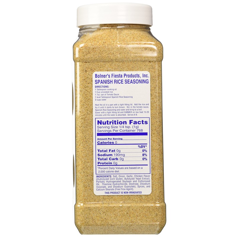 Bolner's Fiesta Extra Fancy Spanish Rice Seasoning, 27 Oz.