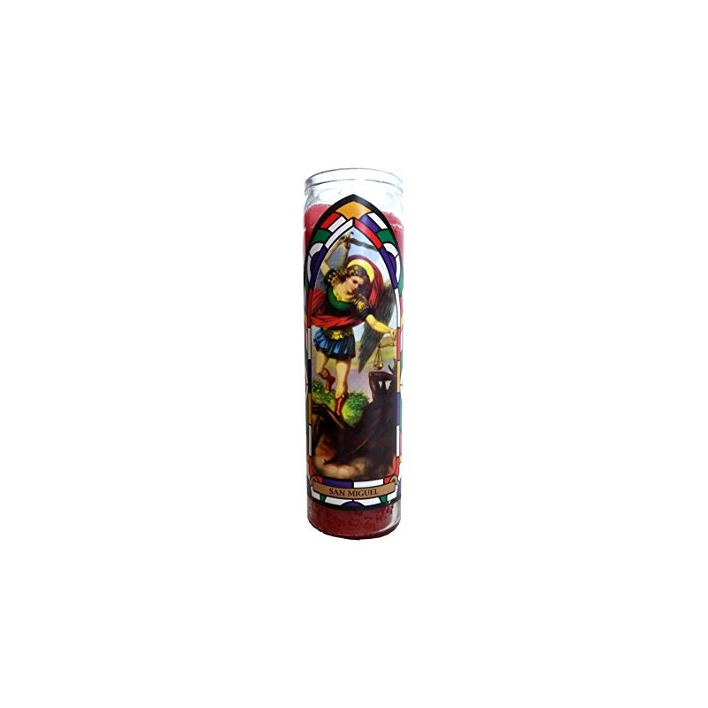 St. Michael (San Miguel) Devotional Red Candle