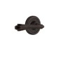 Nostalgic Warehouse Classic Rose Privacy Fleur Lever in Timeless Bronze