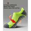 SITOISBE Men's No Show Compression Athletic Socks, Cushioned for Running