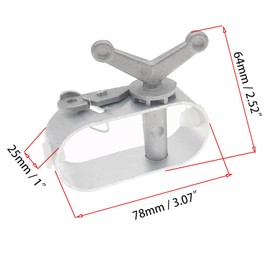 OZXNO 2 Pcs Winch for Pool Cover Aluminum Swimming Pool Cover Winch Heavy Duty Large Hole Cable Tensioner Tightener Ratchet for Above Ground Swimming Pool Oval Swimming Pools Winter Cover