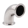 DERNORD 2" Tube OD Sanitary Ferrule Elbow 90 Degree Pipe