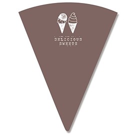 Waffle Cone Sleeves Delicious Brown 100 count /63-1350-23