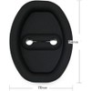 4 Pcs Car Silicone Door Latch Protective Covers, Universal Fit,