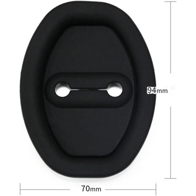 4 Pcs Car Silicone Door Latch Protective Covers, Universal Fit,