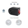 VSEER Grounded Outlet with ON Off Switch (2 Pack), Single