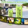 FlyGift AAA Rechargeable Battery, 1.2v Ni-MH Solar Batteries, Low Self-Discharge,