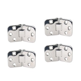 Marine 316 Stainless Steel Boat Hinge Self-Supporting Folding Table Hinges Home Flap Tables Furniture Hardware Folding Table Hardware (4pcs)