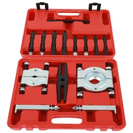 ACZCR 14pcs Bearing Separator Puller Set 5-ton Capacity Heavy Duty Flywheel Separator Tool 2 and 3 Bar-Type Splitter Remove Bearings Splitter Tool Kit,Red