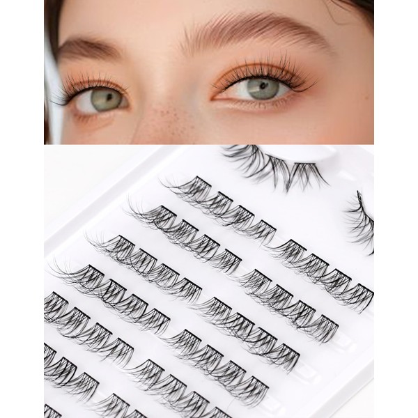 Onlyall Lash Clusters Pre-Styled Natural Lashes Eyelash Extension Individual Lashes