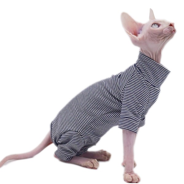 Sphynx Cat Clothes 4 legs Pure Cotton Comfortable Stretch Hairless
