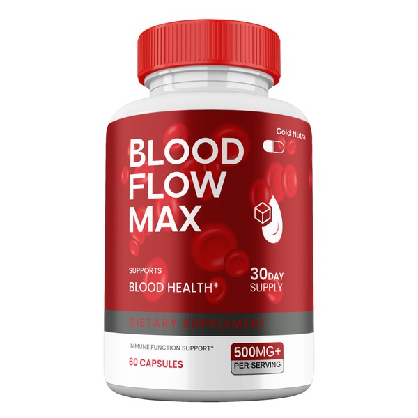 (1 Pack) Blood Flow Max, Maximum Strength Supplement, Official Blood