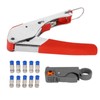 Coaxial Cable Crimping Tool Kit Tool Steel Cable Crimper and