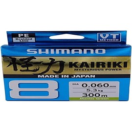 Line Kairiki 8 300 m 0.18 mm 12 kg M Green