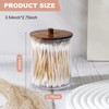 4 Pack Qtip Holder Dispenser with Wood Lids - 10
