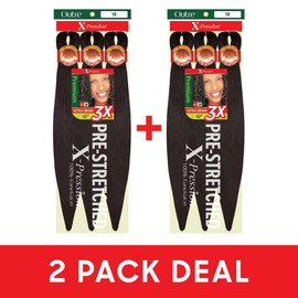 Outre X-Pression Braid Pre Stretched Braid 42" 3X (2 Pack, 2T1B/27613)