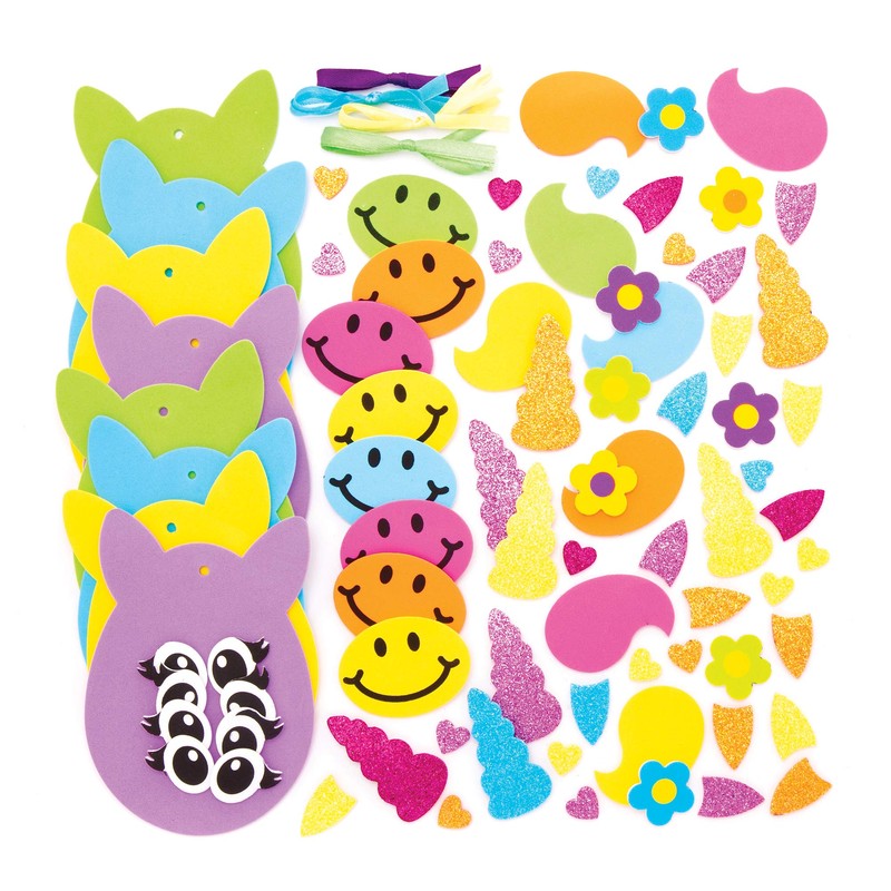 Baker Ross Unicorn Easter Egg Mix & Match Decorations -