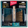 Makita B-65399 Impact Gold 14 Pc. Titanium Drill Bit Set,