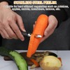 Potato Peeler, Peeler, Plastic, Black, 19 cm, Vegetable Peeler, Stainless