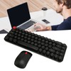 Wireless Keyboard Mouse Combo Mini Portable Retro Silent 2.4G Wireless