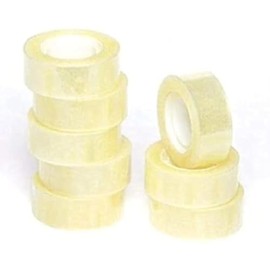 8 Rolls Clear Sticky Tape 19mm x 33m