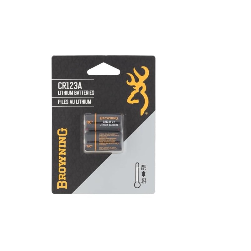Browning CR123A Lithium Batteries 2 Pack