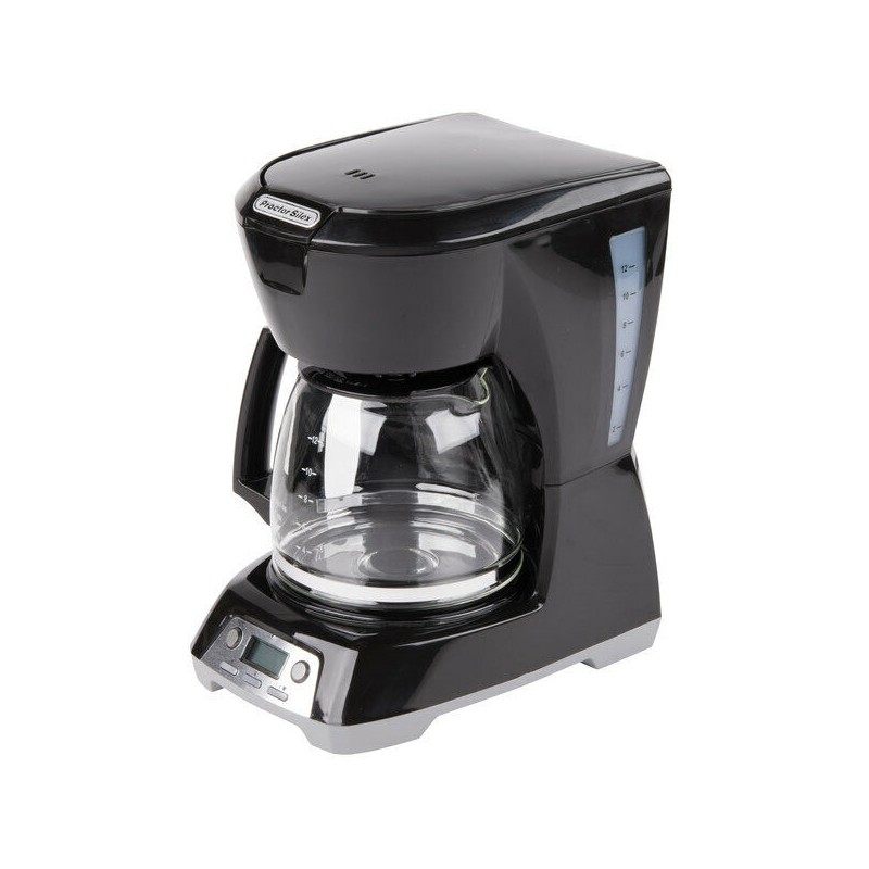 PROCTOR SILEX 43672 BLACK PROGRAMMABLE 12-CUP COFFEE MAKER WITH AUTO