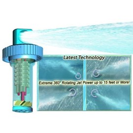 The Circulator - Powerful, Automatic 360 Rotating Pool Return Jet for All types of swimming pools for Extreme Circulation